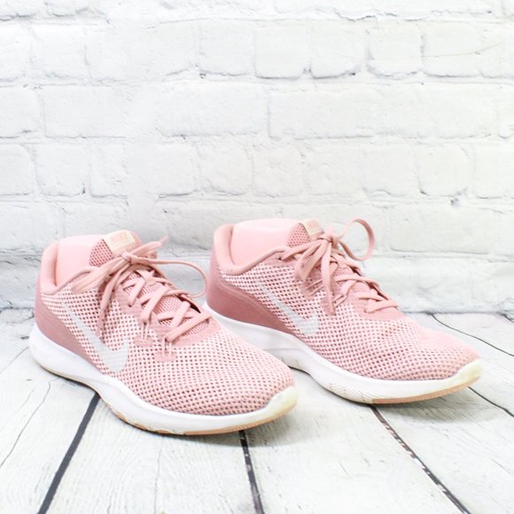 Nike Flex Trainer 7 Pink Mesh Lightweight Breathable Cross Training Shoe Size 9 - Picture 3 of 9